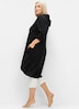 Shirtkleid Langarm Uni Mit Kapuze