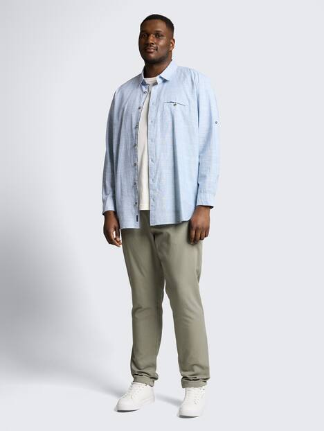 Regular Fit Hemd mit Turn-Up-Funktion