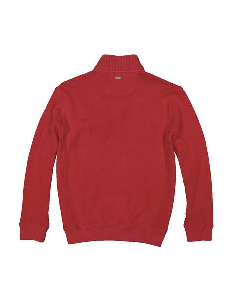 engbers Herren Sweatshirt mit Knopfleiste , Rot
