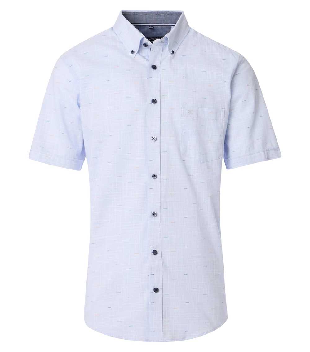 Freizeithemd Kurzarm uni Casual Fit