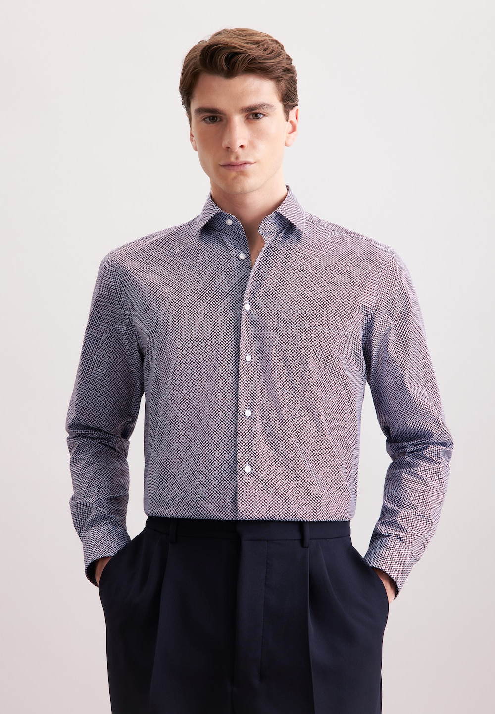 Herren Business Hemd - Geometrische Muster