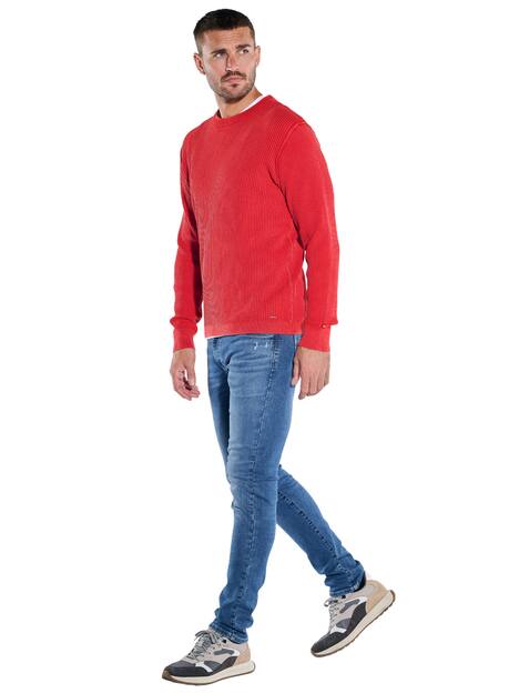 engbers Herren Strick Polo-Shirt uni , Creme