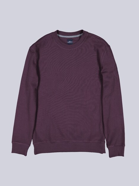 Herren Sweatshirt , Bordeaux