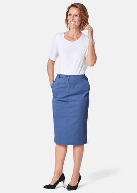 Sportlich eleganter Satinrock