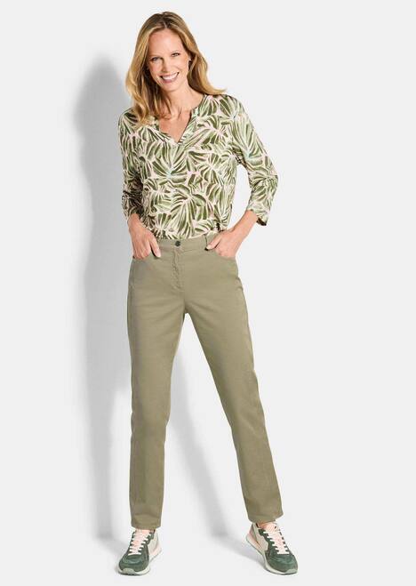 Baumwollhose mit Ziernähten