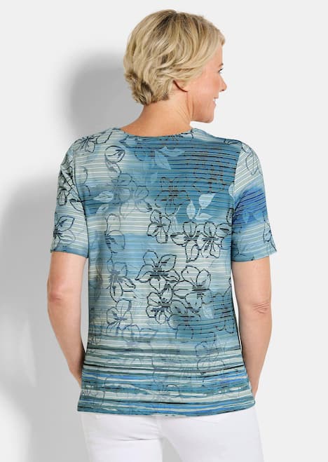 Druckshirt mit floralem Muster