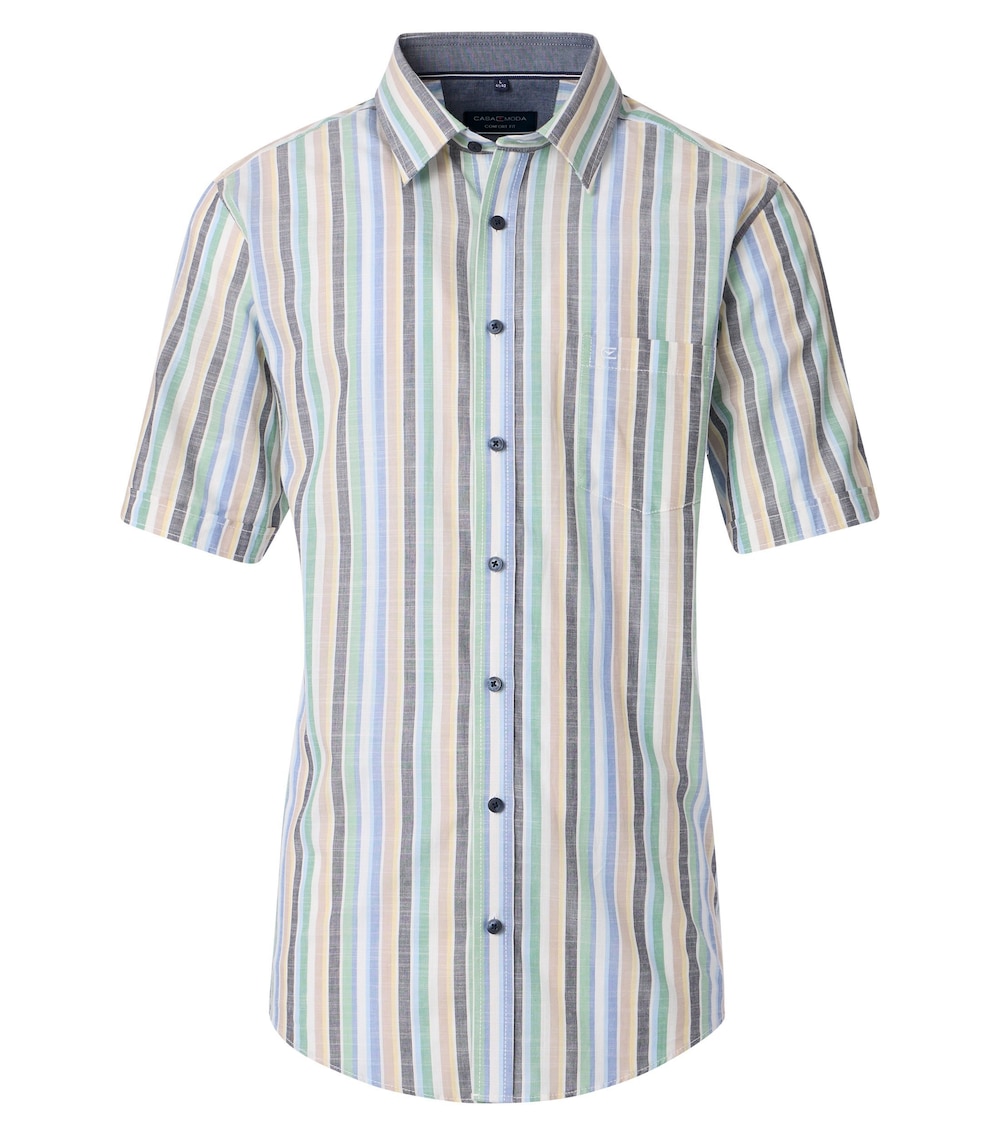 Freizeithemd Kurzarm gestreift Comfort Fit