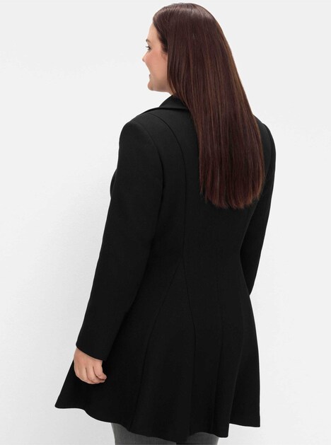 Kurzmantel Uni Reverskragen