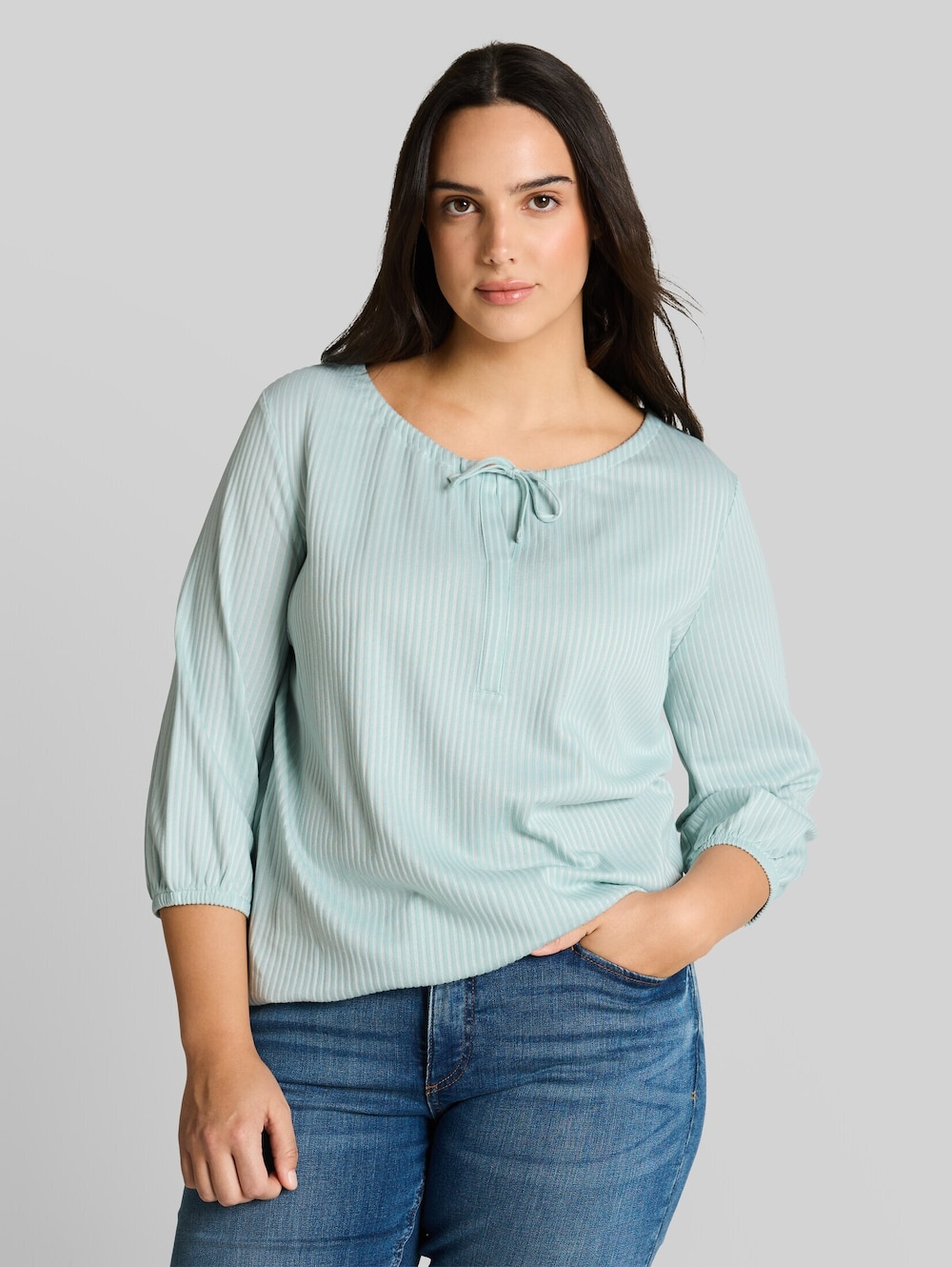 Bluse mit Streifenmuster