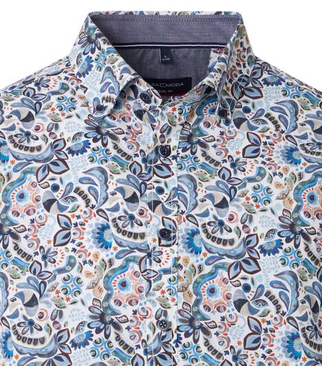 Freizeithemd Kurzarm Print Casual Fit