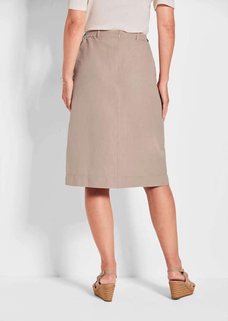 Brauner Damen-Cargo-Rock mit Taschen