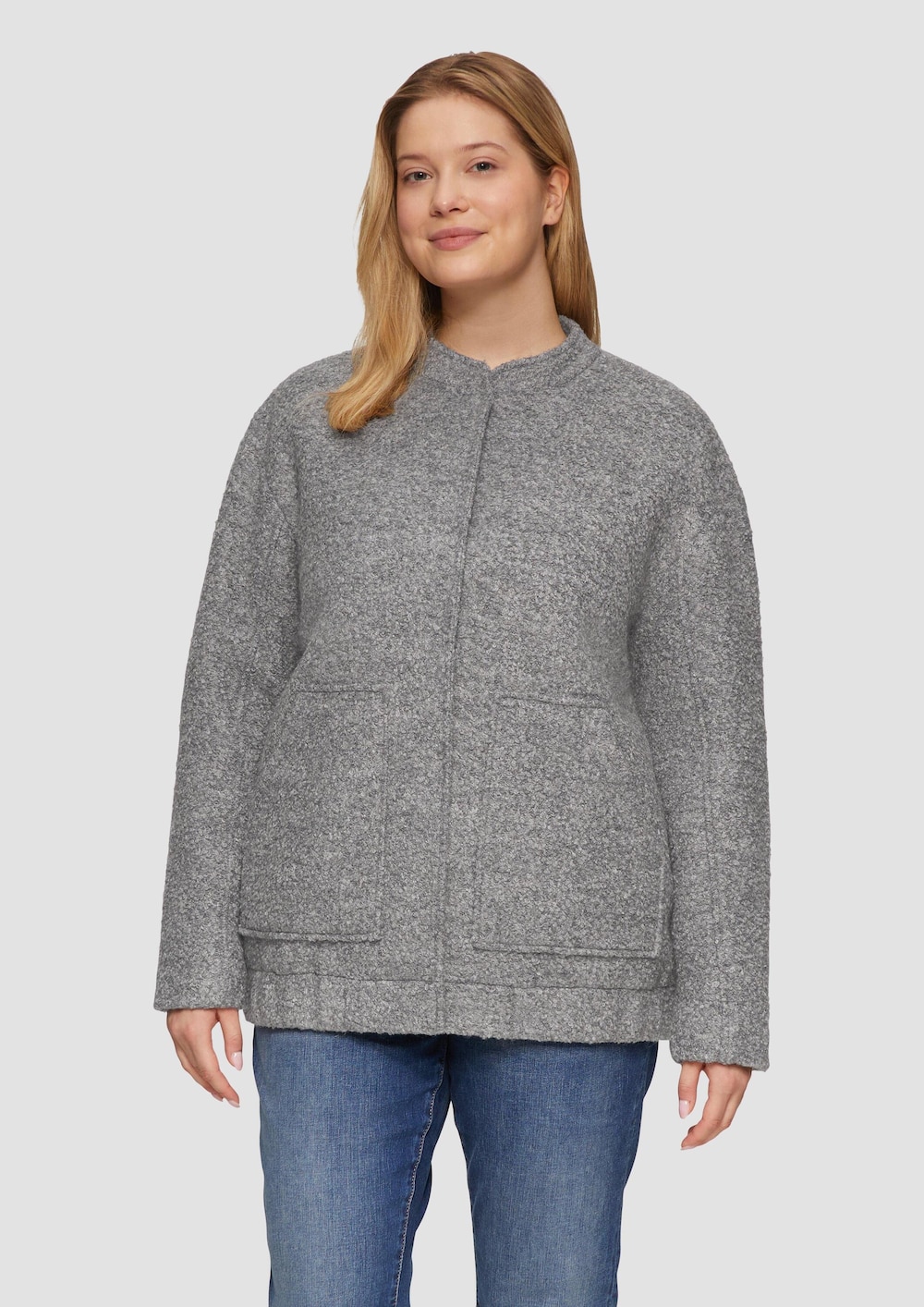 Blouson aus Bouclé