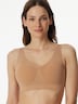 Schiesser Damen Bustier-Bikini-Top mit herausnehmbaren Pads - Classic Seamless - maple