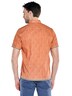 Herren Baumwoll-Hemd mit Kontrastdetails , Orange