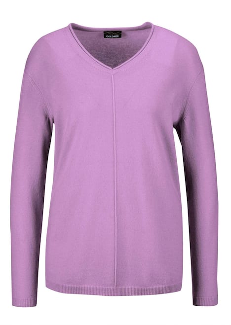 Basicpullover mit V-Ausschnitt