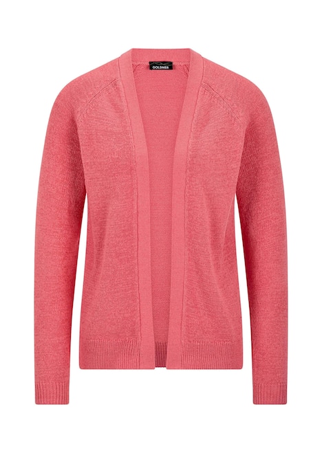 Strickjacke mit Strickbandblende