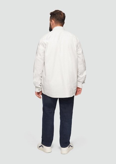 Regular Fit: Kariertes Hemd mit Button-Down-Kragen