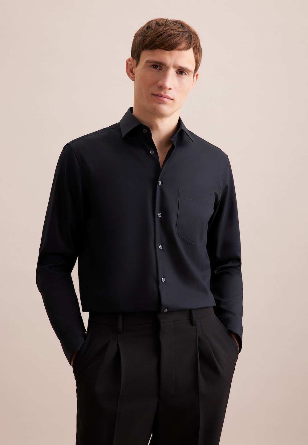 Herren Business Hemd - Uni