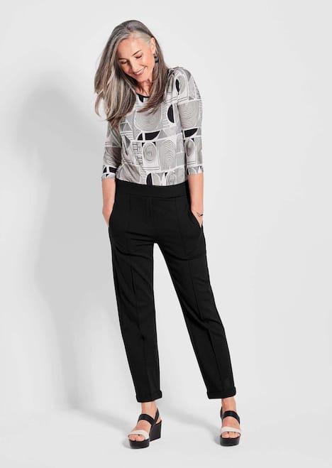 Blaue Jerseyhose CARLA aus Viskosemix