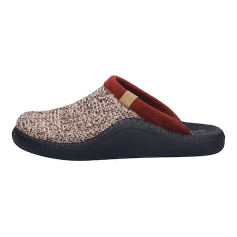 Damen Hausschuh Monaco D 01, bordeaux-kombi