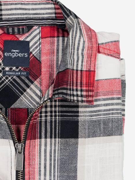 engbers Herren Overshirt kariert , Rot