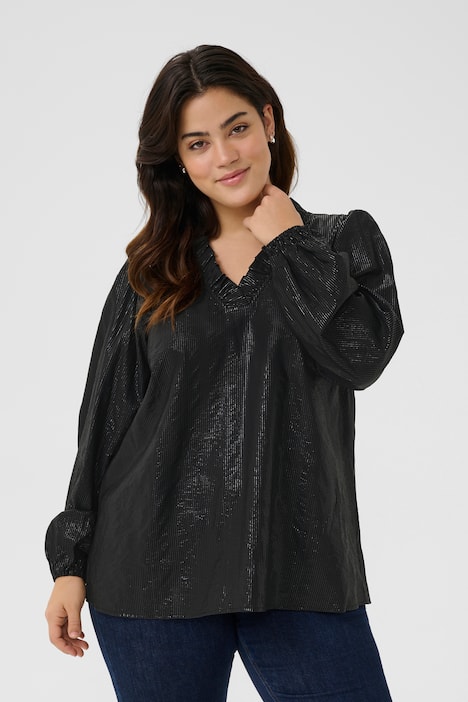 Langarm-Bluse Regular fit