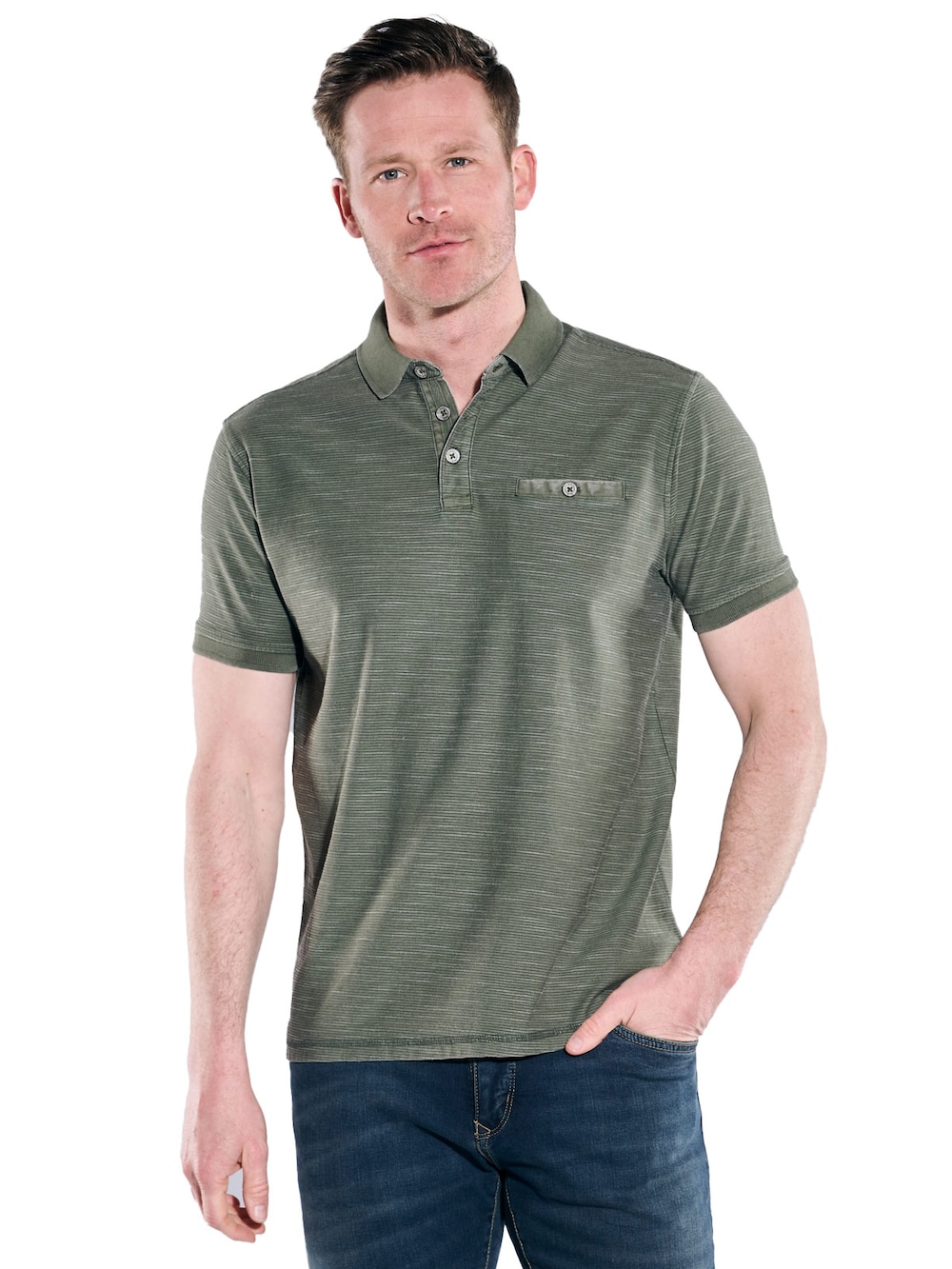 Polo-Shirt strukturiert