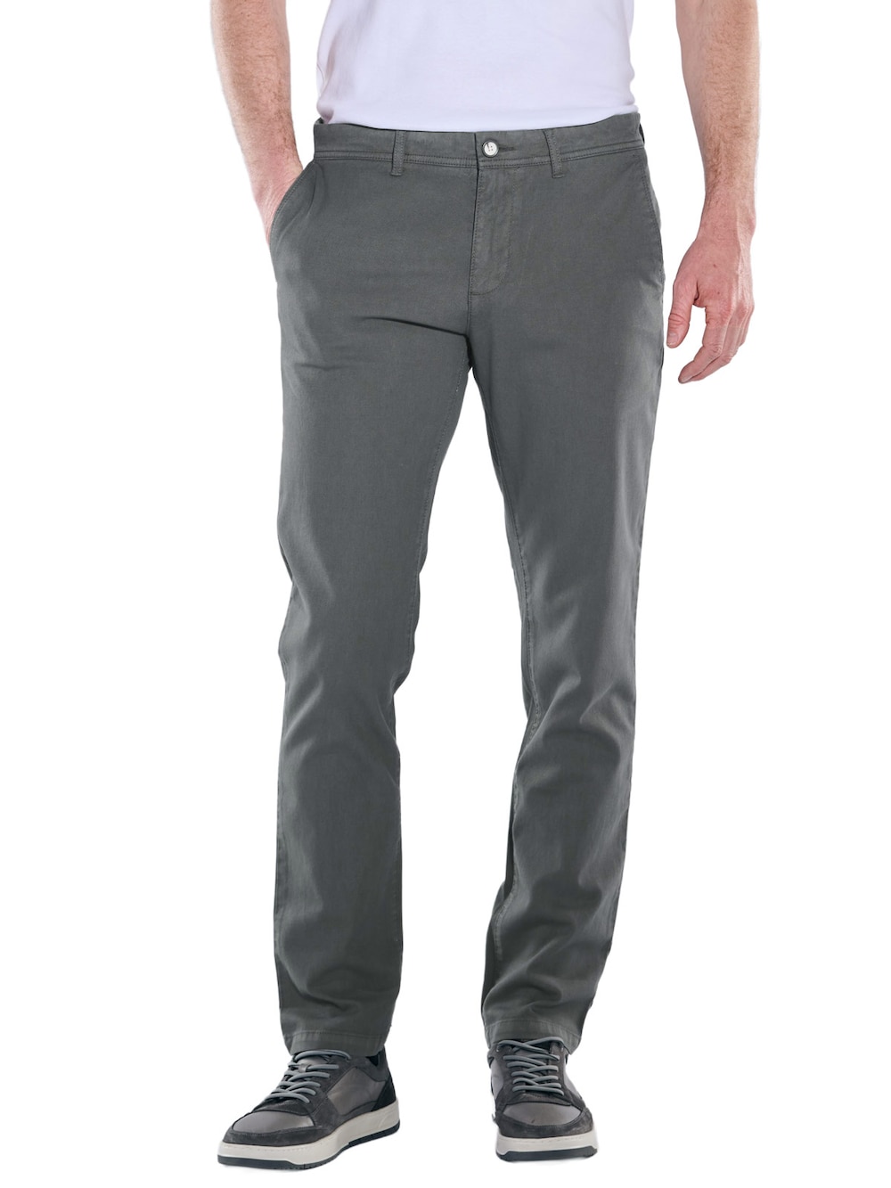engbers Herren Chino regular , Petrolblau