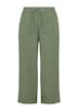 Leinenmix Hose mit weitem Bein