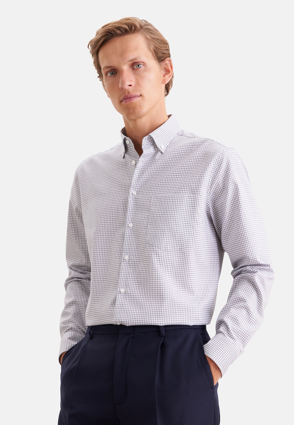 Herren Business Hemd - Karo