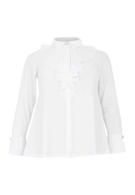 Blouse met ruches