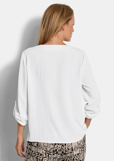 Elegante basic blouse met V-hals
