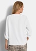 Elegante basic blouse met V-hals