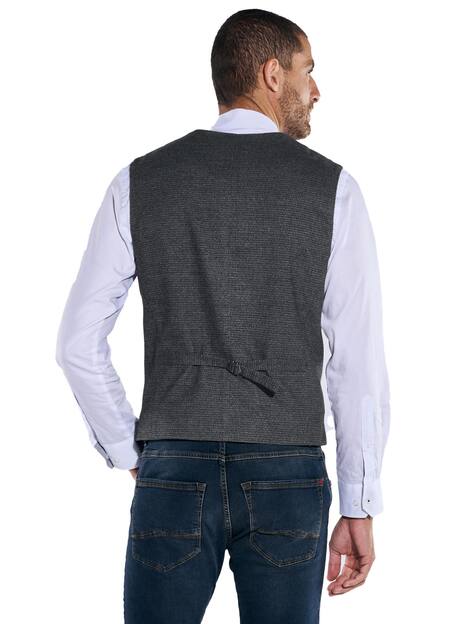 engbers Herren Sakko-Weste regular , Anthrazit