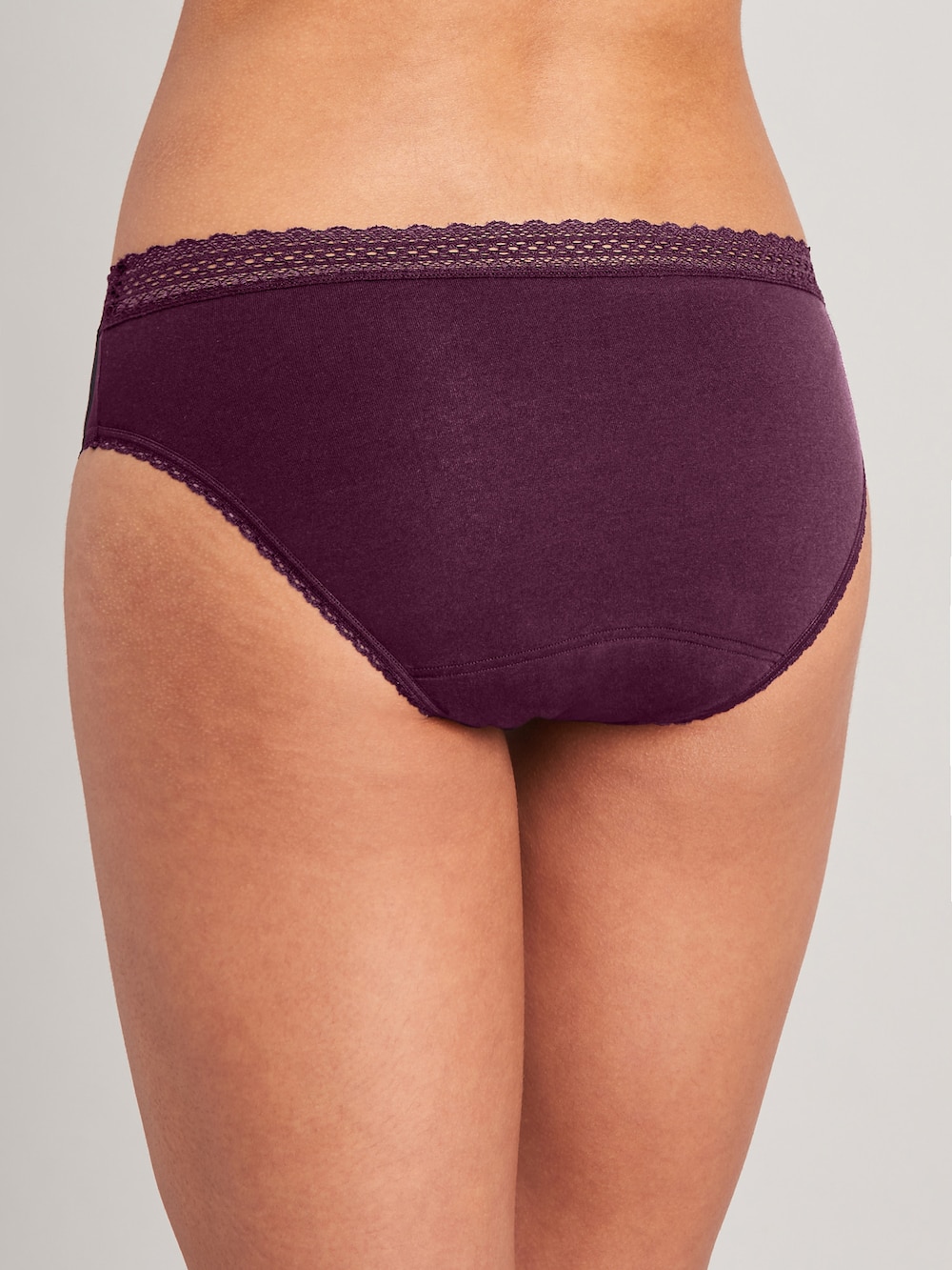 Schiesser Damen Perioden-Slip 2-Pack Secret Care - schwarz, pflaume