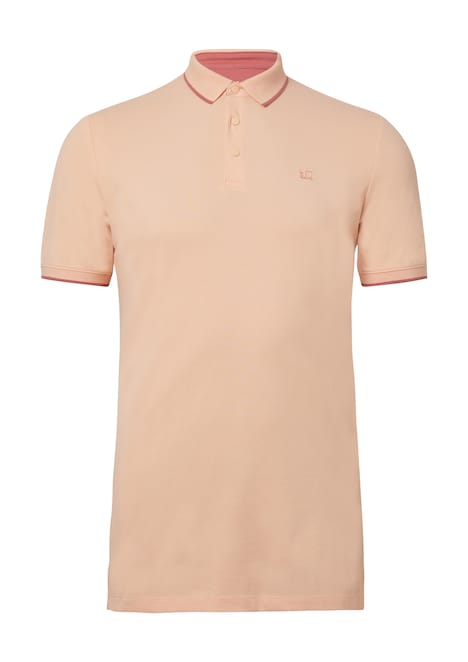 Sportives Piqué-Poloshirt mit Kontrast-Details