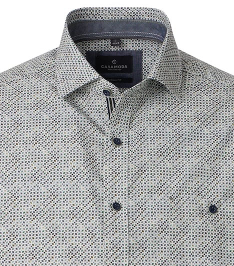 Freizeithemd Kurzarm Print Casual Fit