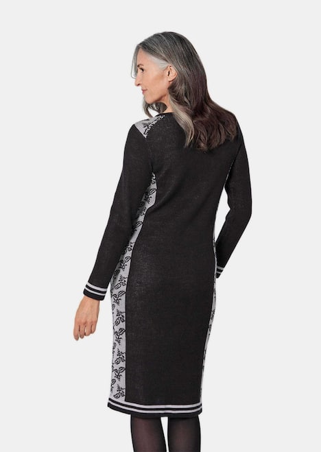Jacquard Strickkleid