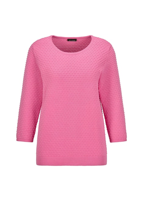 GOLDNER Trui Tricot pullover met stippenmotief