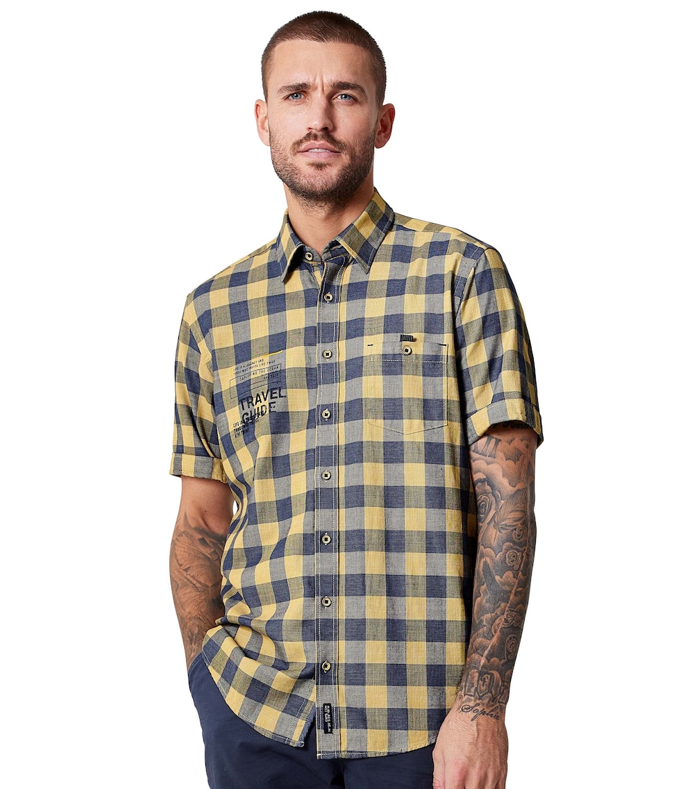 Freizeithemd Kurzarm kariert Casual Fit