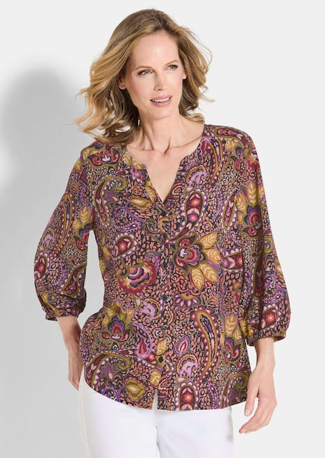 Bluse aus reiner Viskose