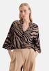 Damen Ausgestellte Bluse - Druck