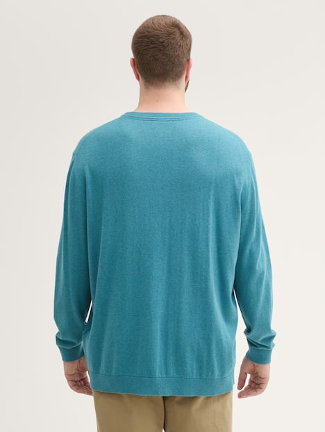 Strickpullover mit recyceltem Kaschmir