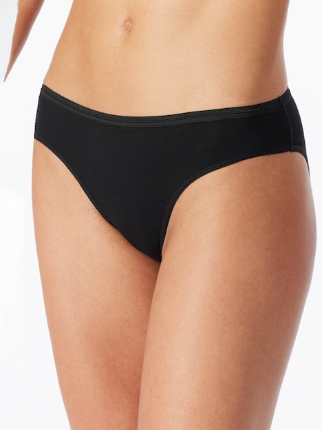 Schiesser Damen Tai-Slip 2-Pack Modal Essentials - schwarz