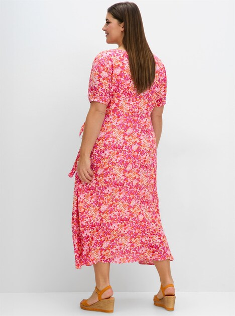 Sommerkleid Kurzarm Mehrfarbig