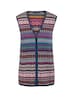 GOLDNER Tricot vest Jacquard tricot vest met kleurrijk streepdessin