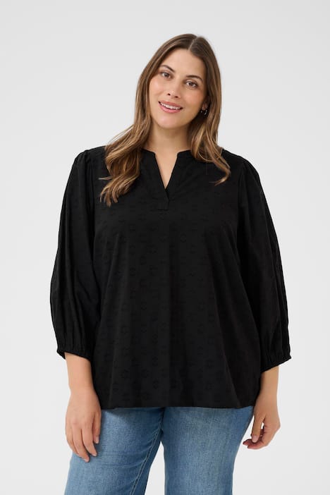 Langarm-Bluse Regular fit