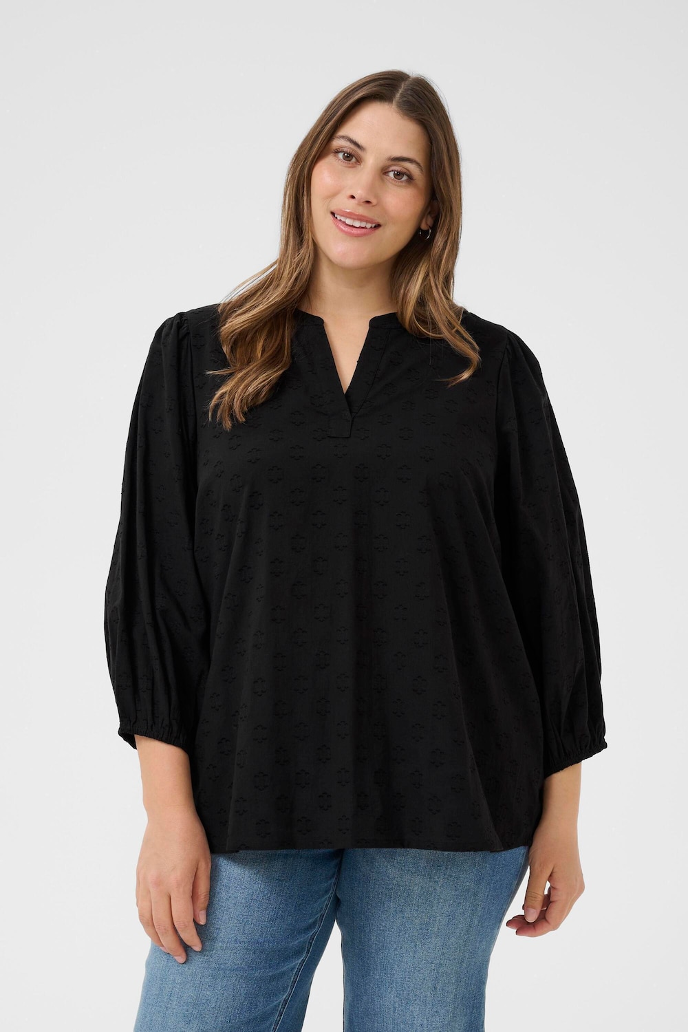 Langarm-Bluse Regular fit