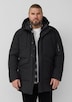 Wasserabweisender Puffer-Parka mit Kapuze und sportiven Details
