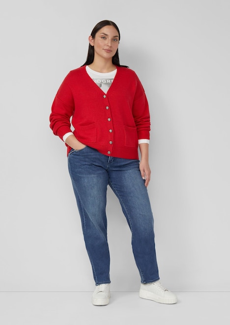 Jeans / Mid Rise / Tapered Fit / cosy inside